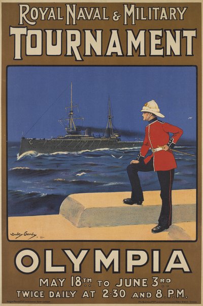 Póster para el Torneo Naval y Militar Real, 1910 de Dudley Hardy