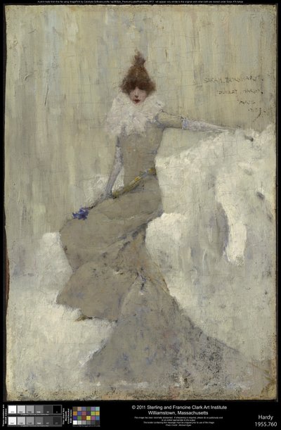 Sarah Bernhardt, 1889 de Dudley Hardy