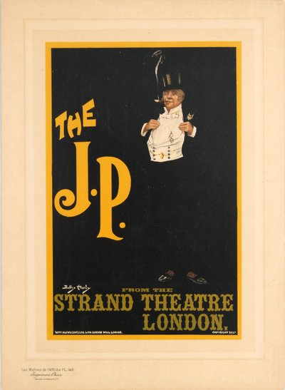 El J.P. del Teatro Strand de Londres de Dudley Hardy