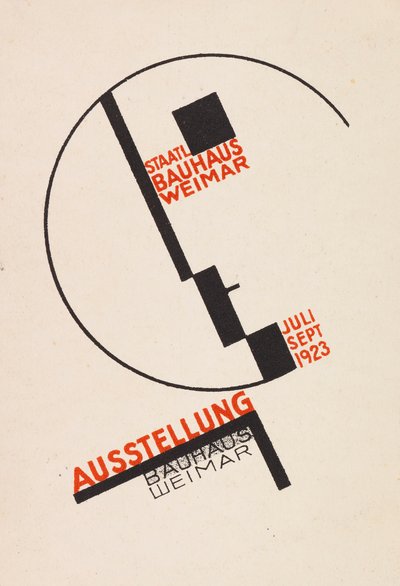 Exposición Bauhaus Weimar. Postal, 1923 de Dörte Helm