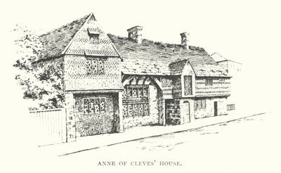 Casa de Ana de Cleves (litografía) de Duncan Moul