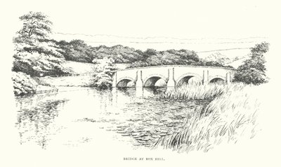 Puente de Box Hill (litografía) de Duncan Moul