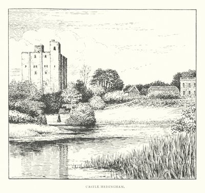 Castle Hedingham (litografía) de Duncan Moul