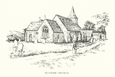 Iglesia de Elstead (litografía) de Duncan Moul