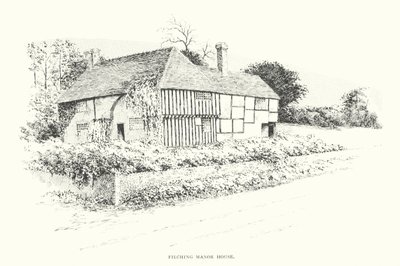 Filching Manor House (litografía) de Duncan Moul