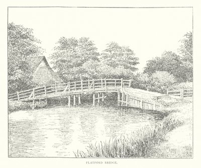 Puente de Flatford (litografía) de Duncan Moul