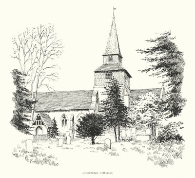 Iglesia de Godstone (litografía) de Duncan Moul