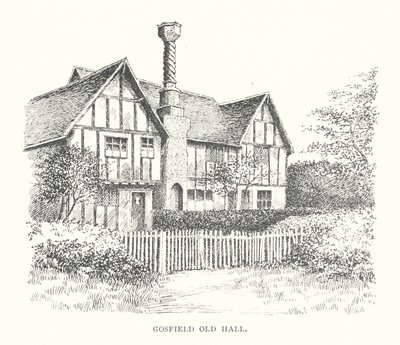 Gosfield Old Hall (litografía) de Duncan Moul