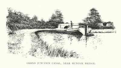 Grand Junction Canal, cerca de Hunton Bridge (litografía) de Duncan Moul