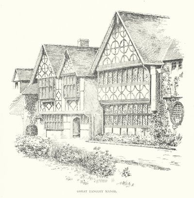 Great Tangley Manor (litografía) de Duncan Moul