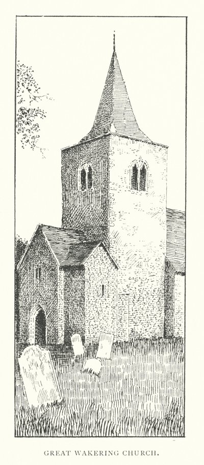 Iglesia de Great Wakering (litografía) de Duncan Moul