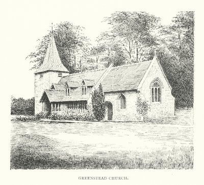 Iglesia de Greenstead (litografía) de Duncan Moul
