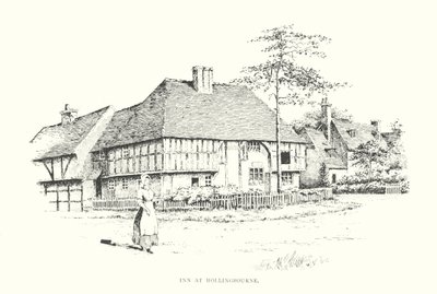 Posada de Hollingbourne (litografía) de Duncan Moul