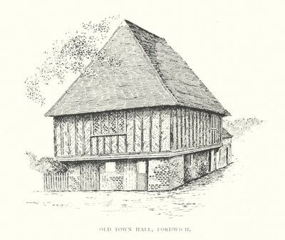 Old Town Hall, Fordwich (litografía) de Duncan Moul