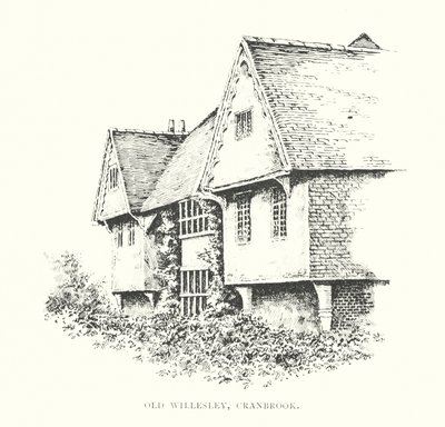Old Willesley, Cranbrook (litografía) de Duncan Moul