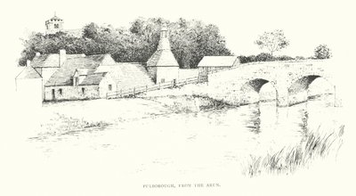 Pulborough, desde el Arun (litografía) de Duncan Moul