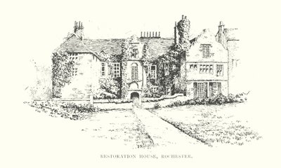 Restoration House, Rochester (litografía) de Duncan Moul