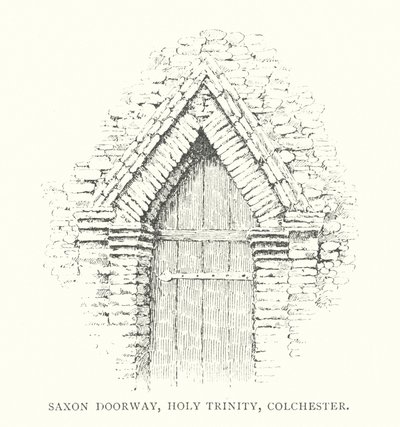 Puerta sajona de la Santísima Trinidad, Colchester (litografía) de Duncan Moul