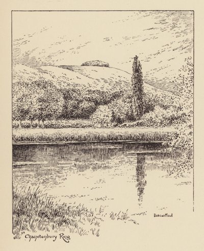Sussex: Chanctonbury Ring (litografía) de Duncan Moul