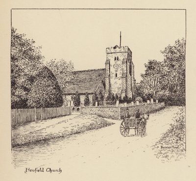 Sussex: Iglesia de Henfield (litografía) de Duncan Moul