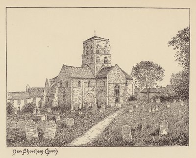 Sussex: Iglesia de New Shoreham (litografía) de Duncan Moul