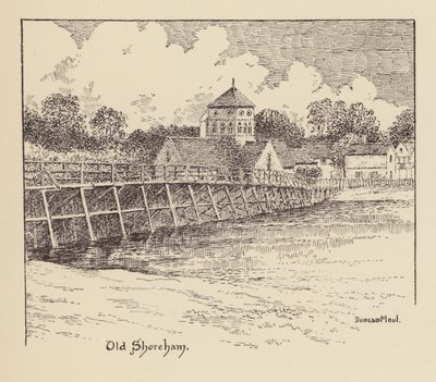 Sussex: Old Shoreham (litografía) de Duncan Moul