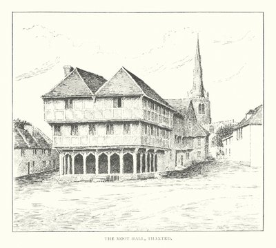 The Moot Hall, Thaxted (litografía) de Duncan Moul