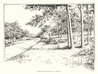 A través de los bosques de Esher (litografía) de Duncan Moul