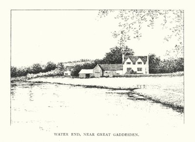 Water End, cerca de Great Gaddesden (litografía) de Duncan Moul