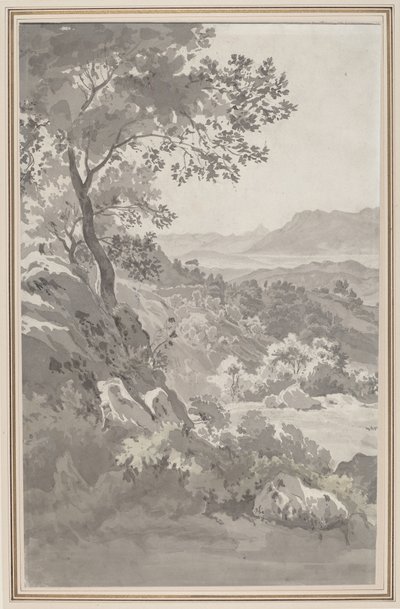 Valle en la campiña italiana de Dutch 19th Century