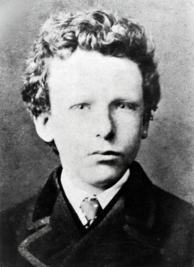 Vincent Van Gogh, alrededor de los 13 años (foto en blanco y negro) de Dutch Photographer