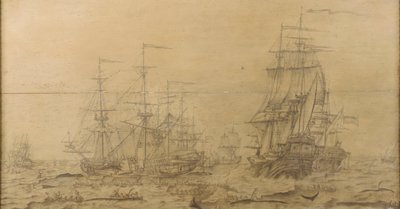 Una escena ballenera del siglo XVII de Dutch School