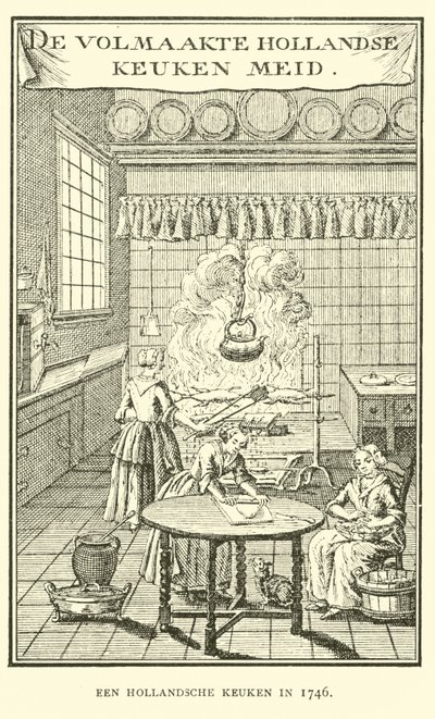 Una cocina holandesa en 1746 de Dutch School