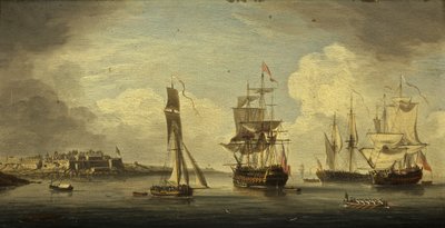 Un puerto marítimo de Dutch School
