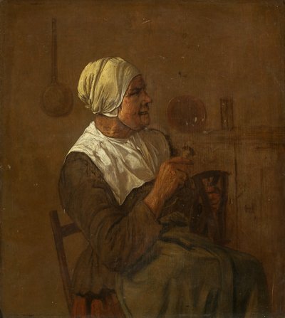 Una Anciana Sentada, c.1650-1700 de Dutch School