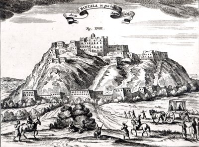 Bietala, fortaleza del Gran Lama, Reino de Lhasa, ilustración de 