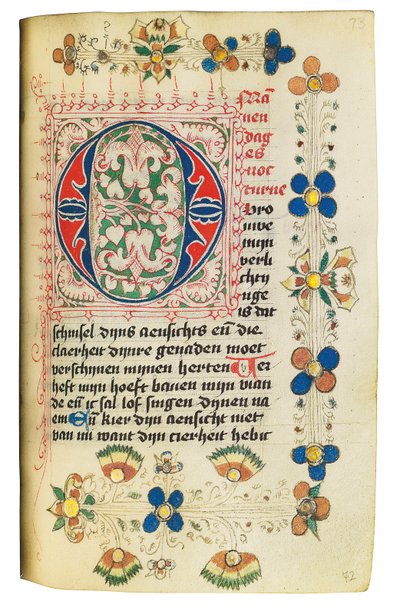 Libro de Horas y Libro de Oraciones en holandés, Bajo Rin, Emmerich, Cleves, c.1480 de Dutch School