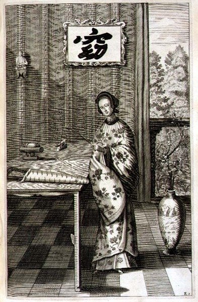 Mujer China con un Ruiseñor, de 