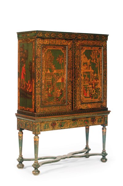 Gabinete de coleccionista sobre soporte, c.1700-30 de Dutch School
