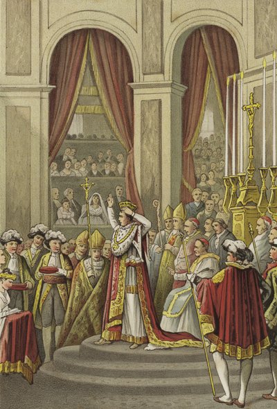 Coronación de Napoleón como Emperador de Francia, 1804 de Dutch School