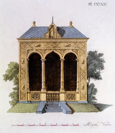 Diseño de la Revista de Gemas de Jardín por G. van Laar, publicado en 1802 de Dutch School
