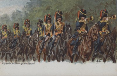 Artillería a caballo del ejército holandés de Dutch School