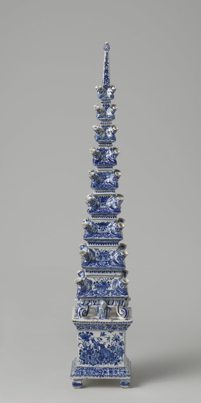Pirámide de flores, c.1710-20 de Dutch School