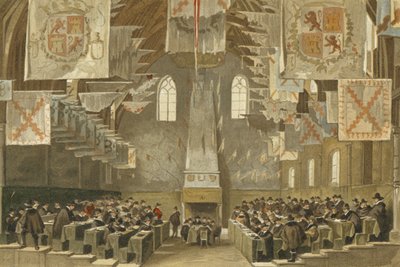 Gran Salón del Binnenhof, La Haya, Países Bajos de Dutch School