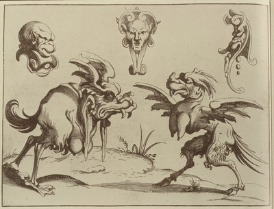 Grotescos, 1637 de Dutch School