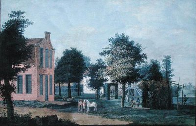 Cazadores en un Jardín, c.1770 de Dutch School