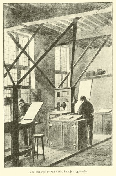 En la imprenta de Christophe Plantin de Dutch School