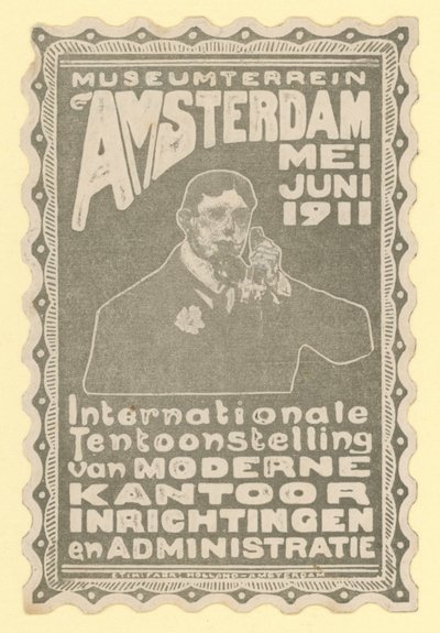 Exposición internacional de equipos de oficina modernos, Museum Grounds, Ámsterdam, 1911 de Dutch School