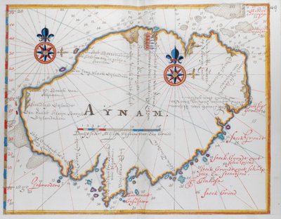 Isla de la isla de Aynam (Hainan), cerca de la costa suroeste de China. de Dutch School