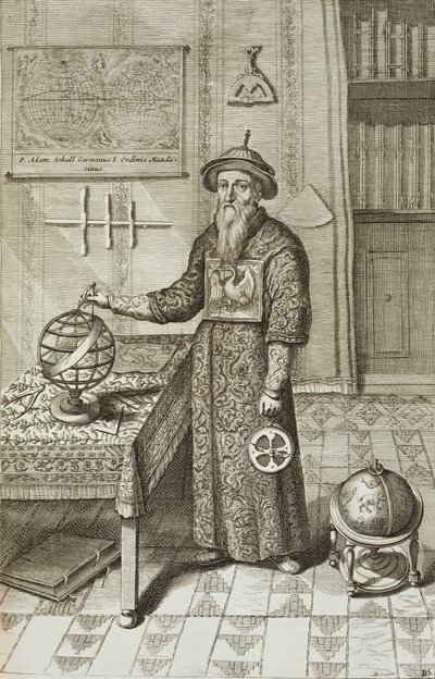 Johann Adam Schall von Bell (1591-1666) de China Ilustrada por Athanasius Kircher (1601-80) 1667 de Dutch School